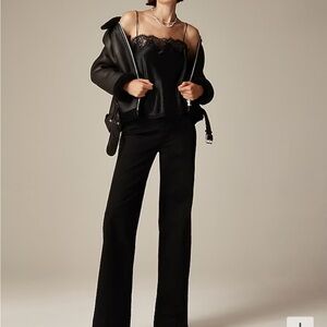 J. Crew Elegant Black Straight Leg Jeans